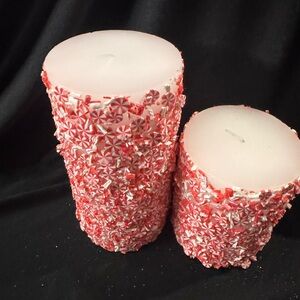 Red and White Decorative Candles